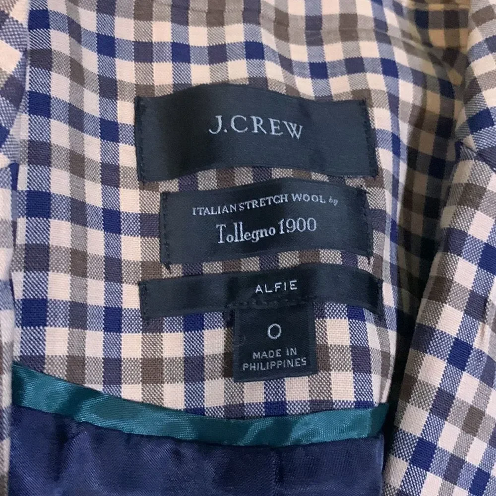J.Crew Alfie Check Blazer